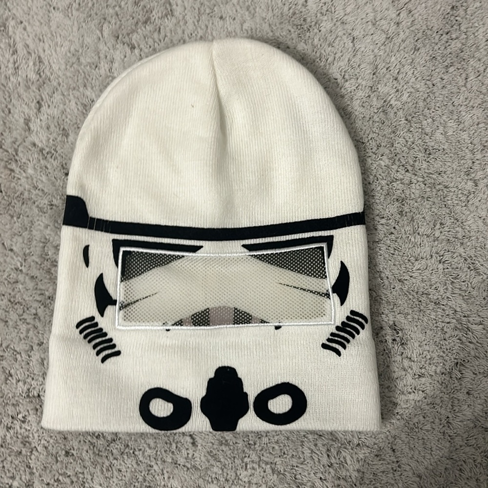 Star Wars Storm Trooper Roll-Down Mask Beanie - Picture 2 of 5